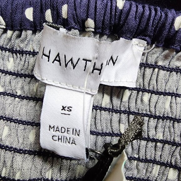 41 Hawthorn Dress Womens Size XS Blue Polka Dot Beatriz Scallop Stitch Fix NWT - Picture 3 of 7